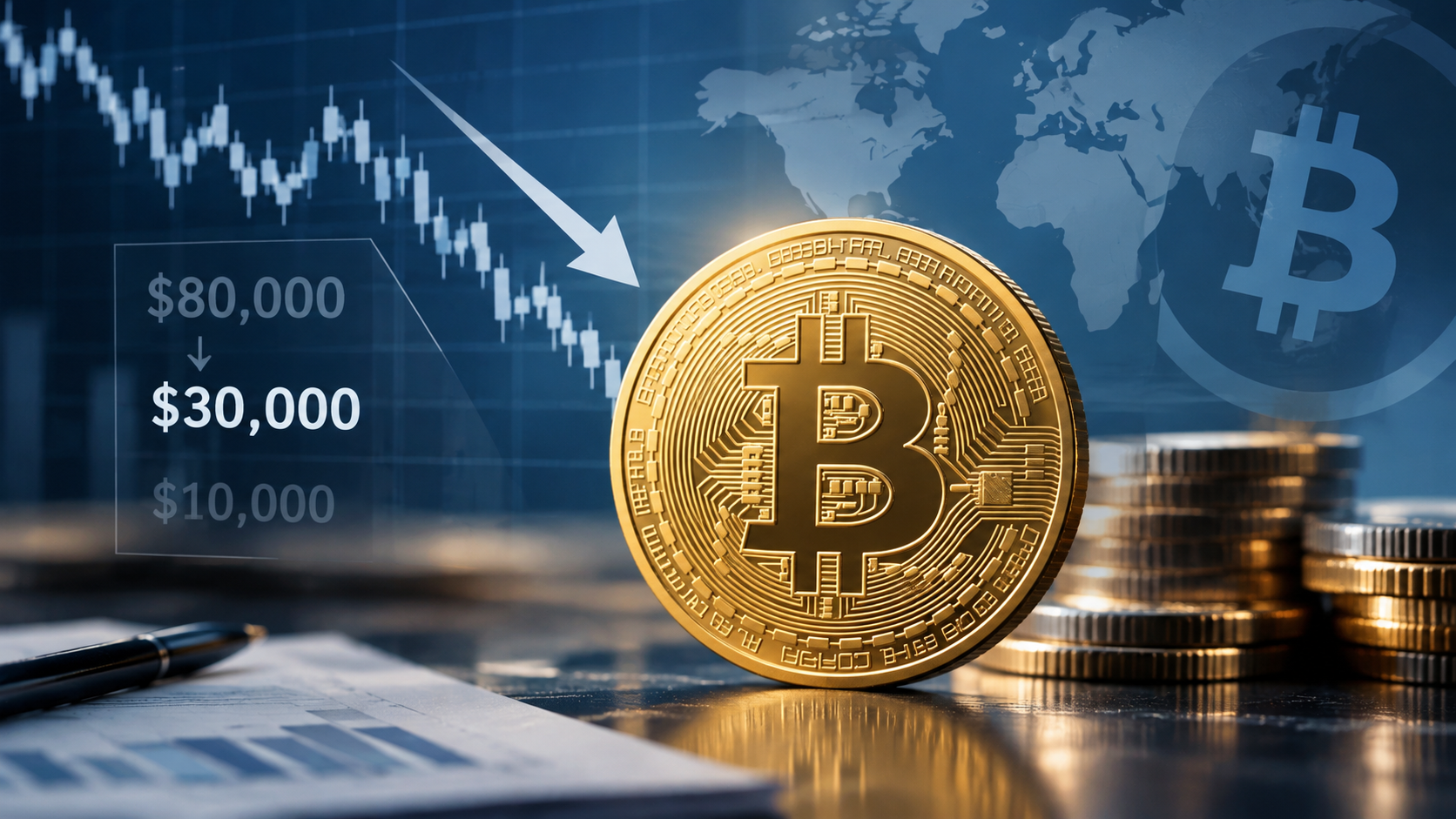 ETF・企業が全売却でも底は3万ドル?ビットコイン下値論争