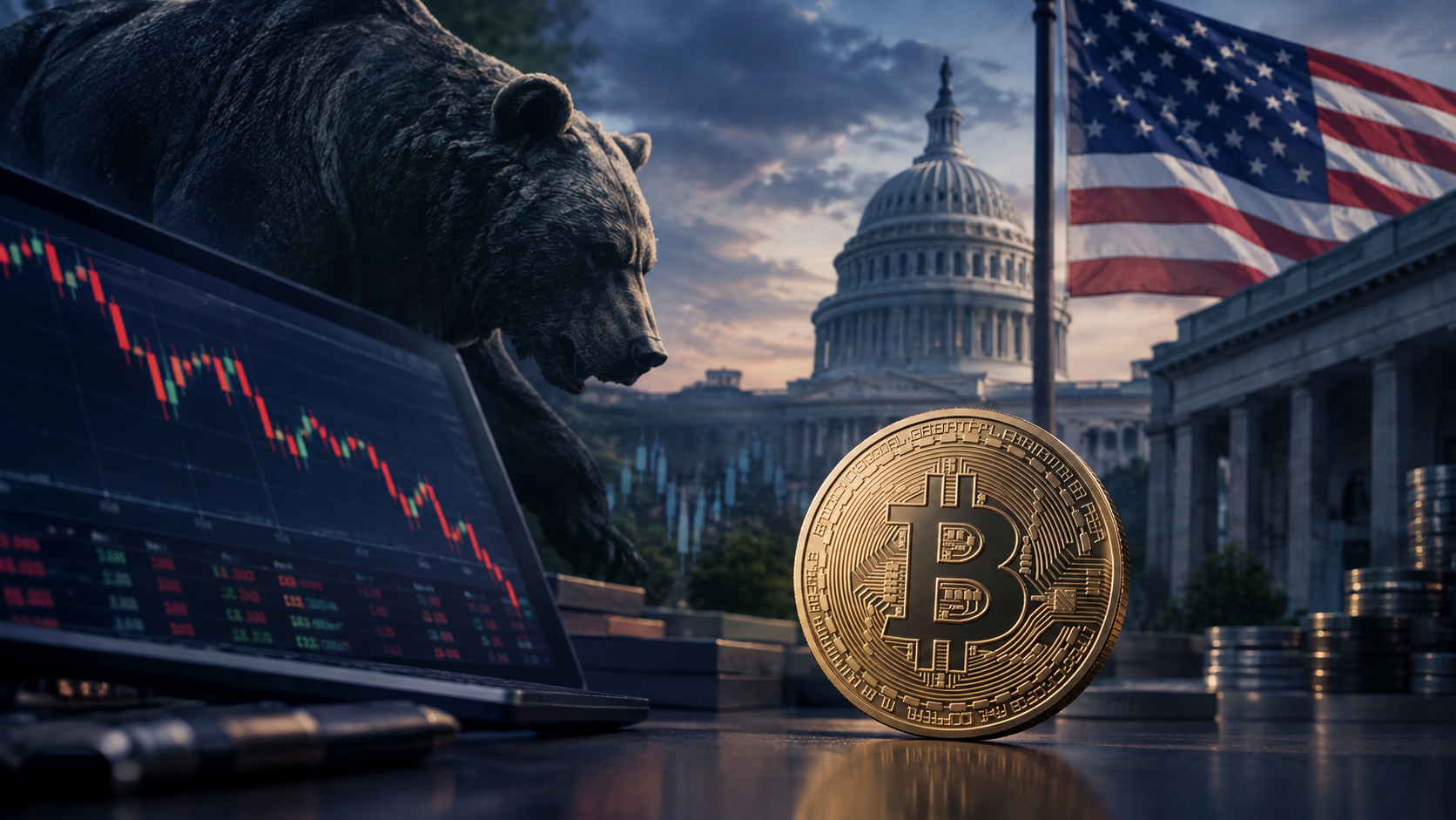 ハイテク株売りでもビットコイン底堅く｜下落率はナスダックの4分の1