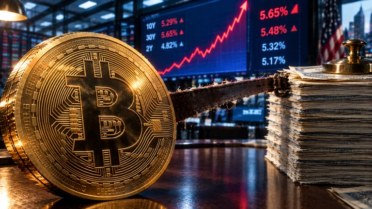 ビットコイン43%高の裏で、米金利5.34%が財務企業に逆風か
