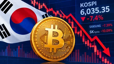 サムスン・SKハイニックス急落、ビットコインは8.3万ドル台回復