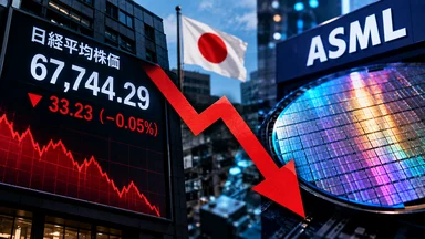 日経平均5日続落、ASML決算で半導体株に売り｜次はTSMC
