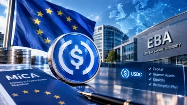 USDC、EUで初の「重要」ステーブルコインに｜45銘柄で唯一