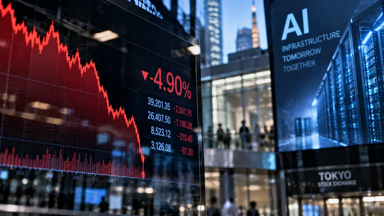 【今日のマクロ経済】日経平均4.9%下落、AI投資に資金不安