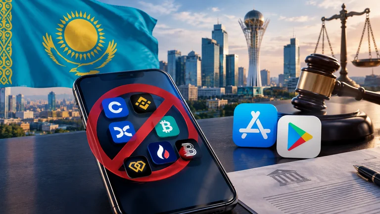 カザフスタンでコインベースなど6社のアプリ排除へ、アップルらに命令