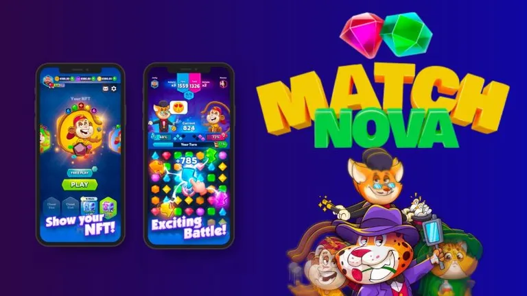 「MatchNova」の概要、遊び方を解説 -遊ぶだけでトークンが手に入る!対戦型マッチ3パズルゲーム-