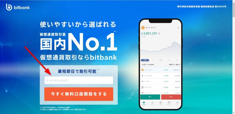 ビットバンク　登録