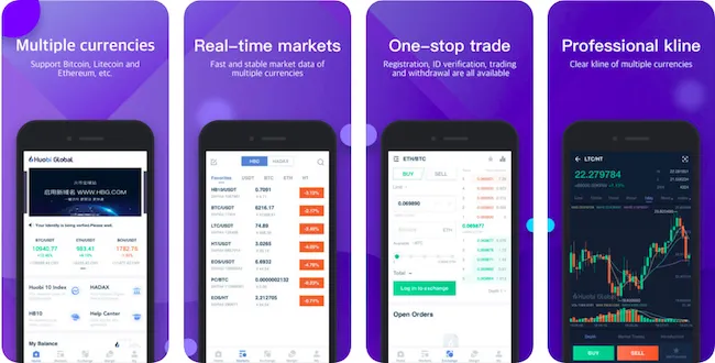 Huobi　アプリ