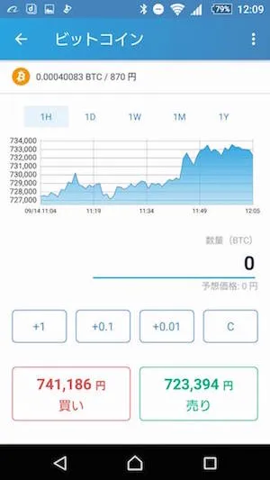 bitFlyer アプリ 販売所 使い方
