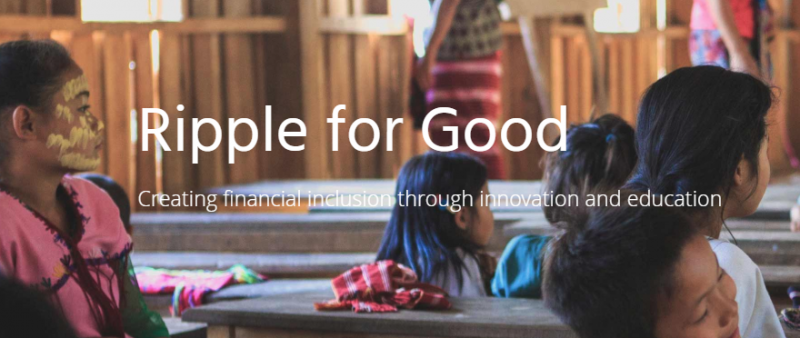 Ripple(リップル)、フィンテック教育や金融包摂の実現を目指すプログラム「Ripple For Good」を発表