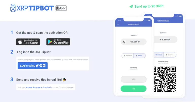 仮想通貨XRP（リップル）の投げ銭アプリ「XRP Tip Bot」のダウンロードが開始