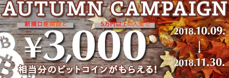 【11月末まで】BitPointに新規登録で3000円分のビットコインを貰おう!