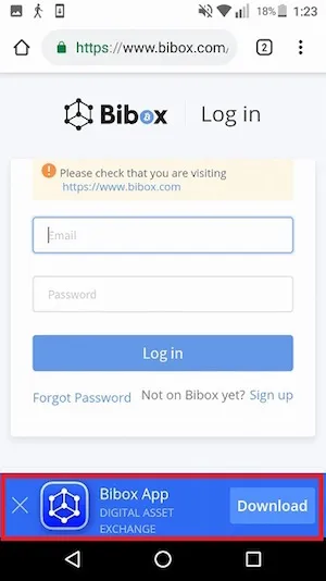Bibox アプリ ダウンロード Android