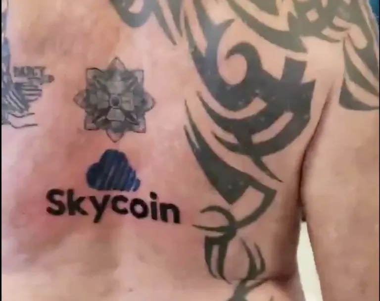 Skycoin(SKY)がマカフィー氏のタトゥーの影響を受け12%上昇