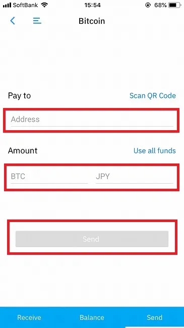 coinomi 送金