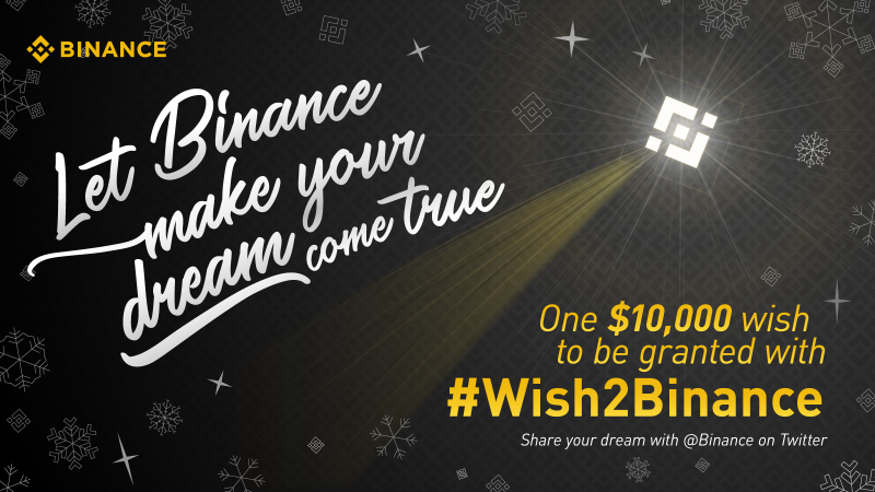 Binanceが最大10,000ドル(約110万円)分のねがいが叶うキャンペーン企画「Wish2Binance」を実施！