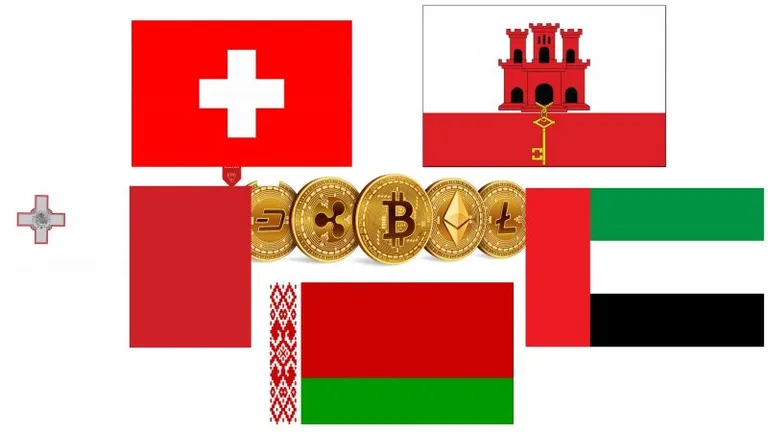 2019年の仮想通貨先進国はどこになる?スイス、マルタ、ジブラルタル、UAE(アラブ首長国連邦)などの特徴をまとめてみた。