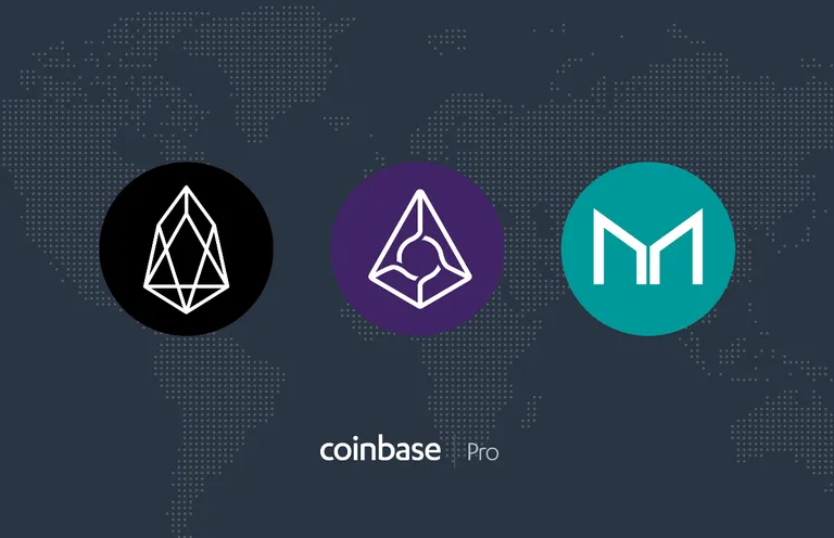 Coinbase Pro(コインベース・プロ)がEOS・REP・MKRの取り扱いを開始