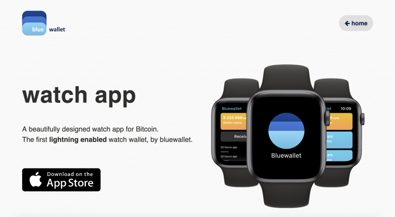 Blue WalletがApple Watchでビットコインを受け取れるアプリを公開