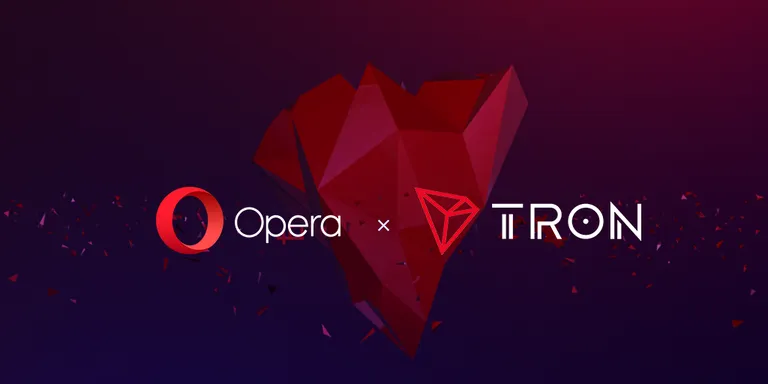 Webブラウザ OperaがTRONの発行する $TRX とTRC標準トークンをサポートしたと発表