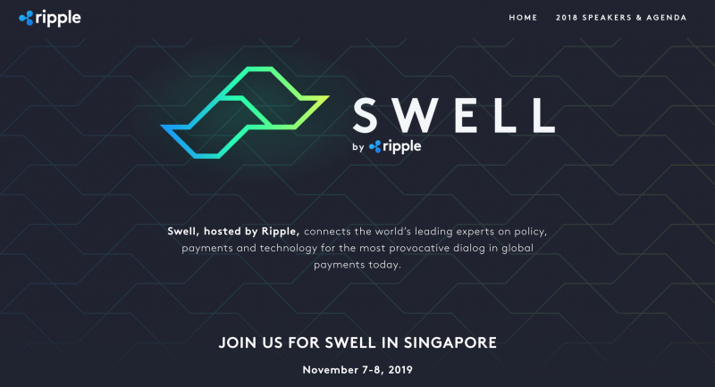 Ripple(リップル)主催イベントSWELLは2019年11月7,8日に開催