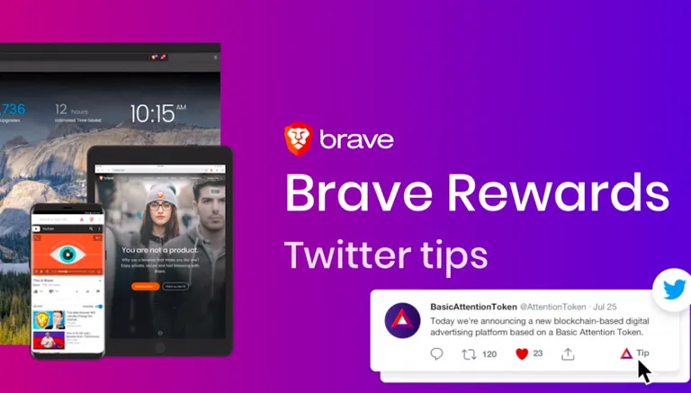 広告閲覧で暗号資産が稼げる「Brave Browser」でTwitter投稿への投げ銭が可能に