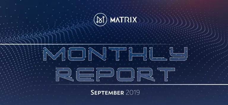 Matrix AI Networkが2019年9月版の活動報告書を公開