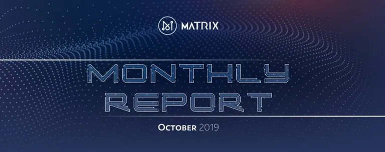 Matrix AI Networkが2019年10月版の活動報告書を公開