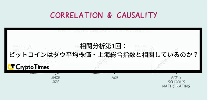 相関分析第1回：ビットコインはダウ平均株価・上海総合指数と相関しているのか？