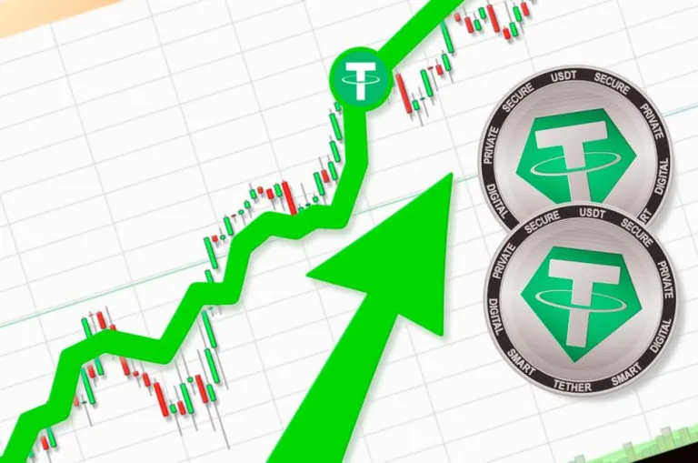 CoinMarketCapの $USDT 時価総額データが未反映か、USDTは数ヶ月で緩やかに時価総額が上昇していた？