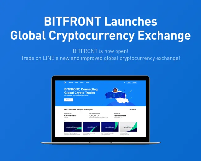 LINEが暗号通貨取引所「BITFRONT」をアメリカで運営開始