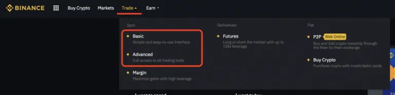 Binance チャート