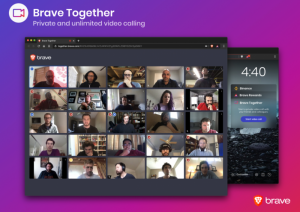 Braveが暗号化ビデオ通話機能『Brave Together』を発表、ビデオ会議機能も開発中