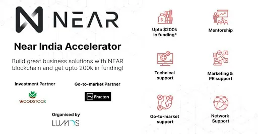 Fracton Ventures、NEARプロトコル主催のアクセラレーションプログラム「NEAR India Accelerator」にパートナー企業として参画