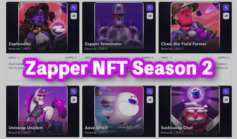 Zapperがクエストのシーズン2を発表、NFTの獲得のチャンス