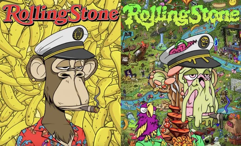雑誌『ローリング・ストーン』と『Bored Ape Yacht Club』のコラボNFTが誕生