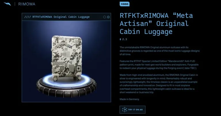 RTFKTとLVMHグループの「RIMOWA」コラボの詳細発表