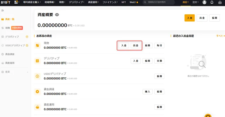 Bybit　資産概要