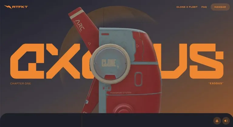 RTFKT、Exodusを公開 | Podがアップグレード可能に