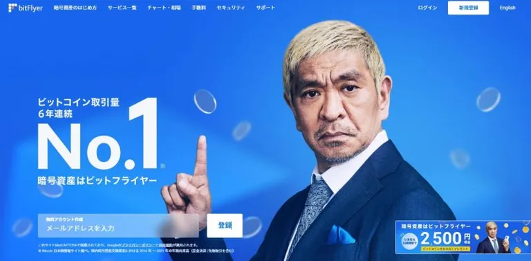 ビットフライヤートップページ 