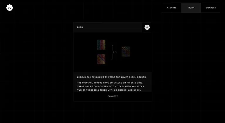 Checks、バーン機能を実装 | 発行枚数、減少へ