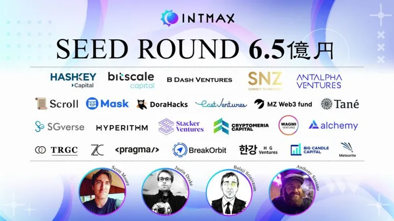 「INTMAX」がzkRollup技術でEthereumのLayer2を革新、シードラウンドで6.5億円調達完了