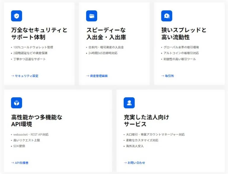 OKCOINJAPANのサービス