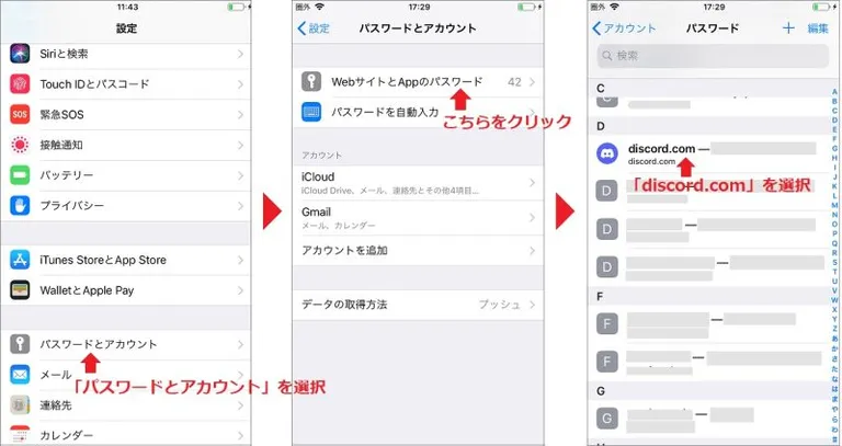 iPhoneのパスワード管理