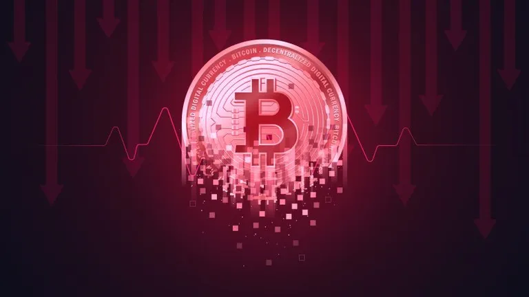 ビットコイン、1時間で約10%下落｜低ボラティリティ期間を打破
