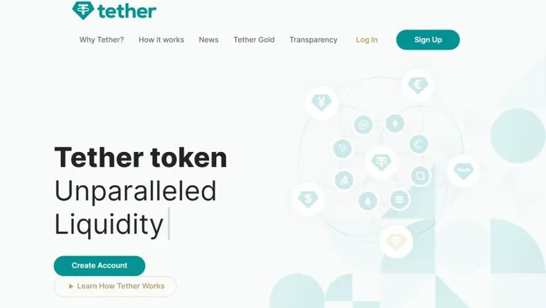 テザーの公式サイト