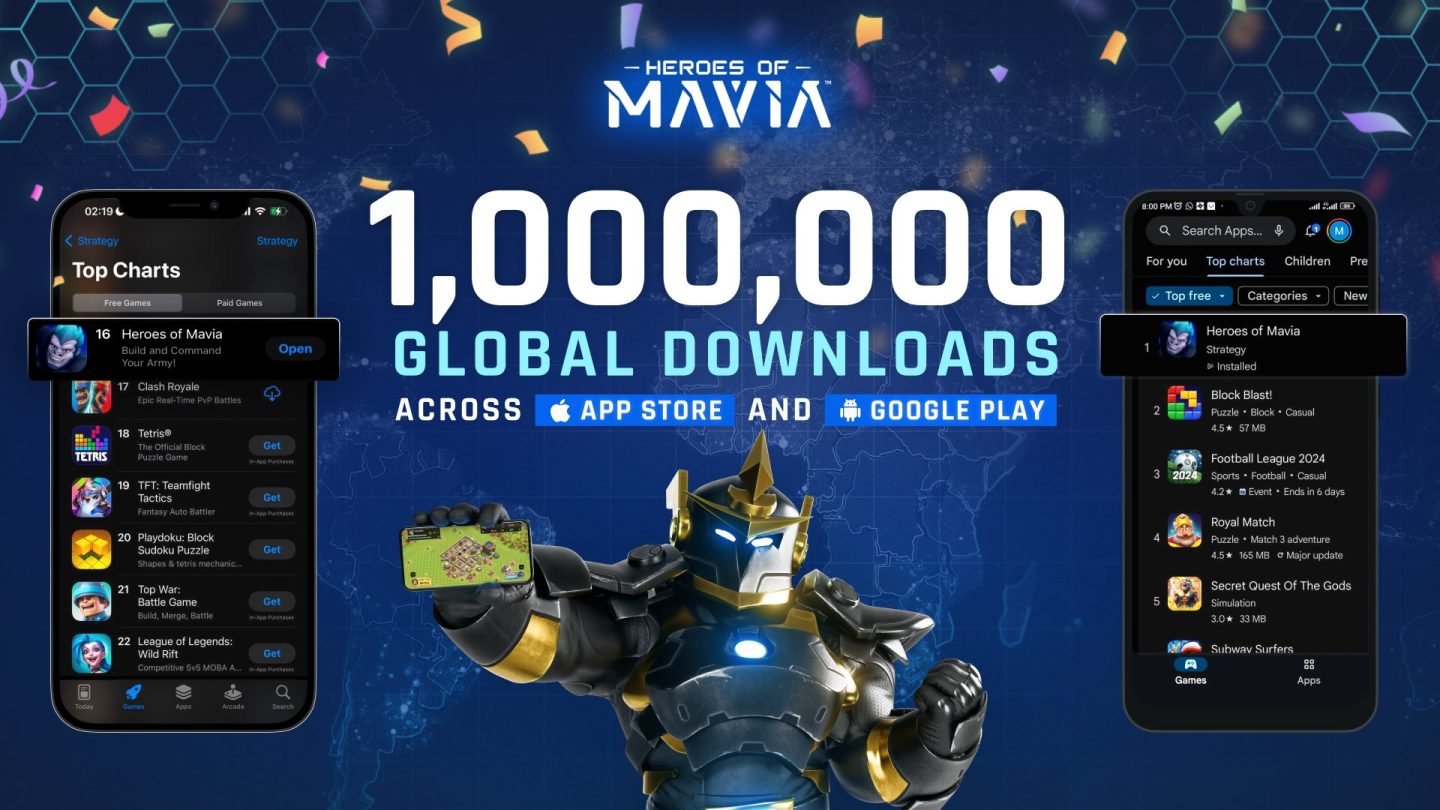 Heros of Maviaが累計ダウンロード数100万を達成｜トークン価格はローンチ時より2倍以上上昇