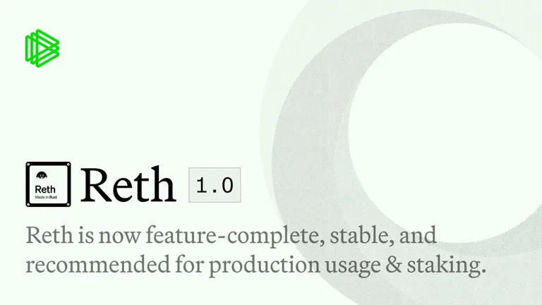 Paradigm、イーサリアム実行クライアント「Reth 1.0」をリリース