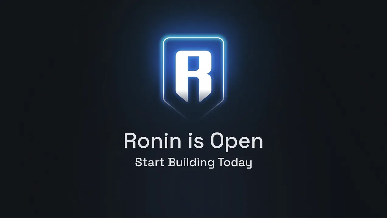 Roninブロックチェーン「Open Ronin」開始