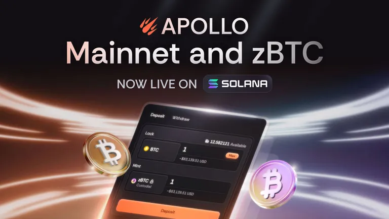 Zeus Networkによるソラナ初のBTCオンチェーン取引所「APOLLO」が稼働