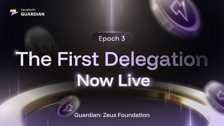 Zeus Networkエポック3第一弾デリゲーション、好評につき即終了
